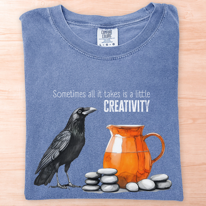 Raven and the Pitcher Fable T-Shirt