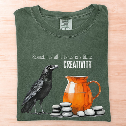 Raven and the Pitcher Fable T-Shirt