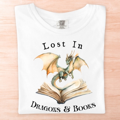 Lost in Dragons & Books T-Shirt