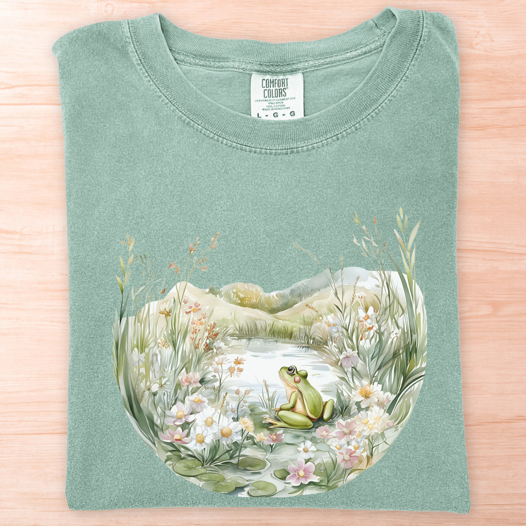 Flowers and Frog Pond T-Shirt