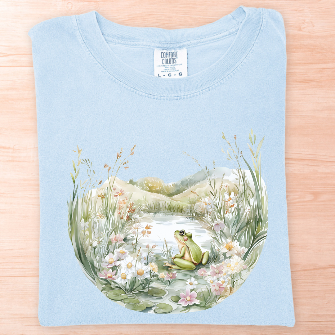 Flowers and Frog Pond T-Shirt