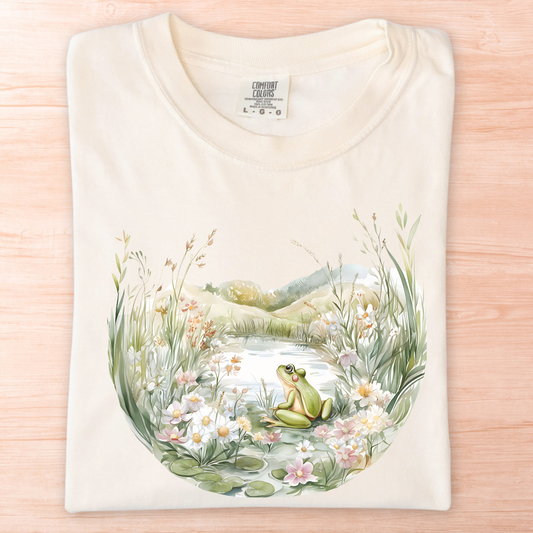 Flowers and Frog Pond T-Shirt