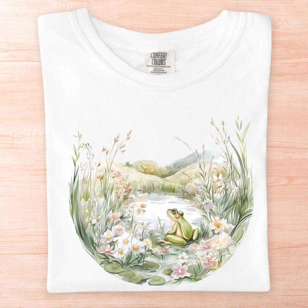 Flowers and Frog Pond T-Shirt