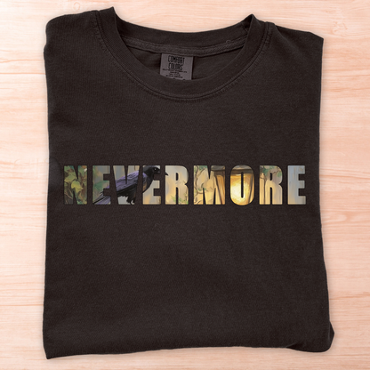 Nevermore Poe Text T-Shirt