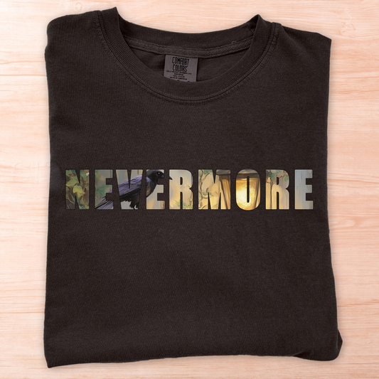 Nevermore Poe Text T-Shirt