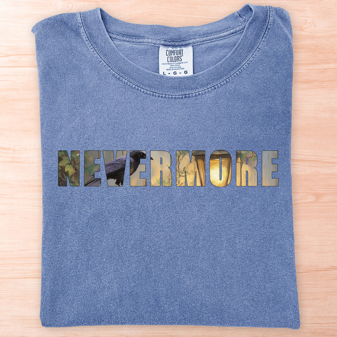 Nevermore Poe Text T-Shirt