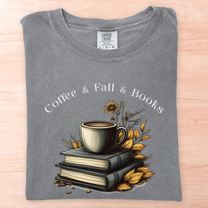 Coffee Fall Books T-Shirt