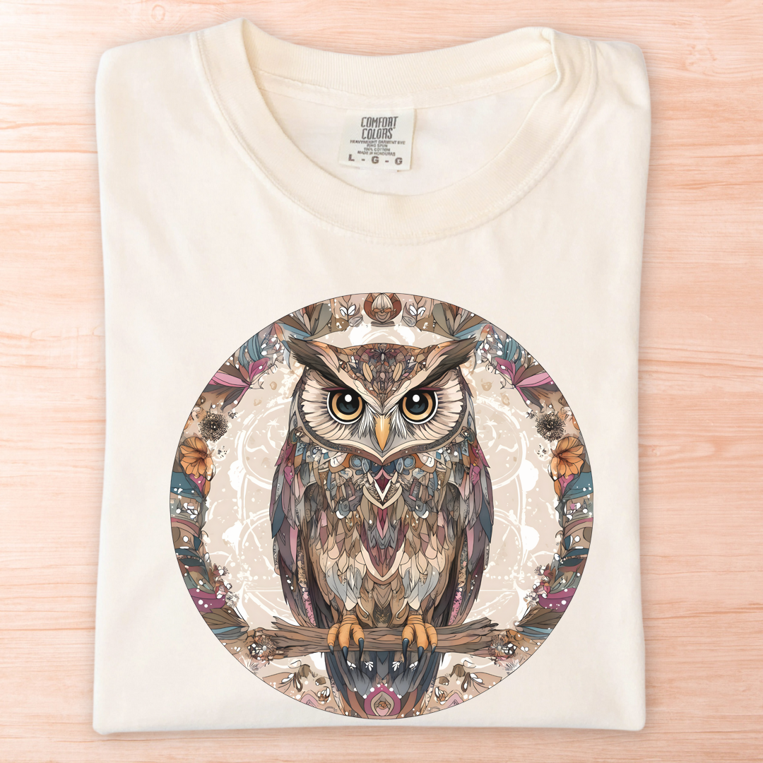Mandala Owl T-Shirt