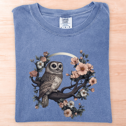 Flower Owl T-Shirt