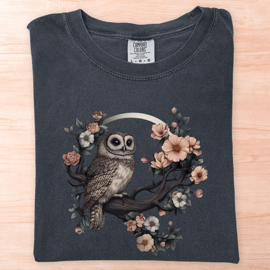 Flower Owl T-Shirt